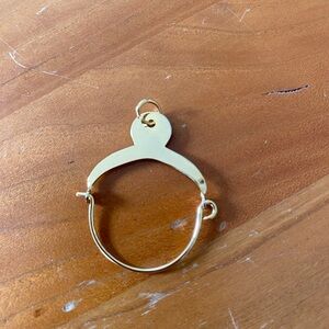 Gold Filled Charm Holder Pendant